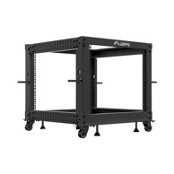 LANBERG Open rack 19", 9U, 600x600-1100, podesivi, crni